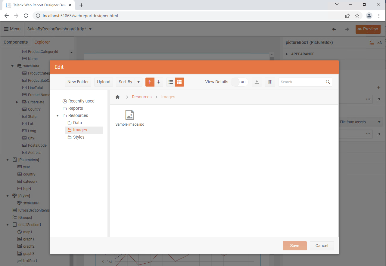 Telerik Report Server Assets Manager Telerik Report Server Assets Manager