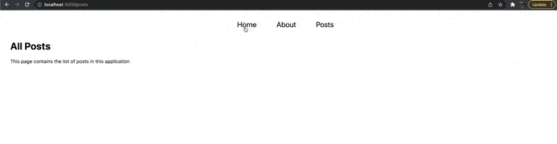 A gif showing a Next.js client-side navigation Next.js client-side navigation