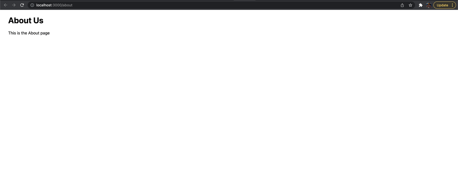 An image showing a Next.js static route Next.js static route