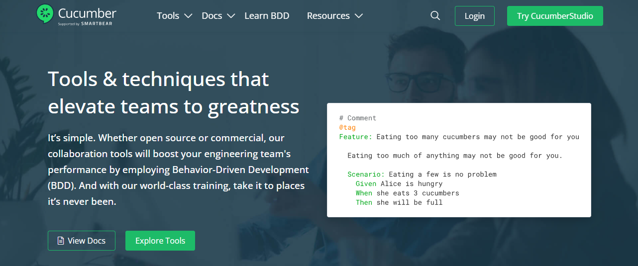cucumber cucumber header: Tools & techniques that elevate teams to greatness