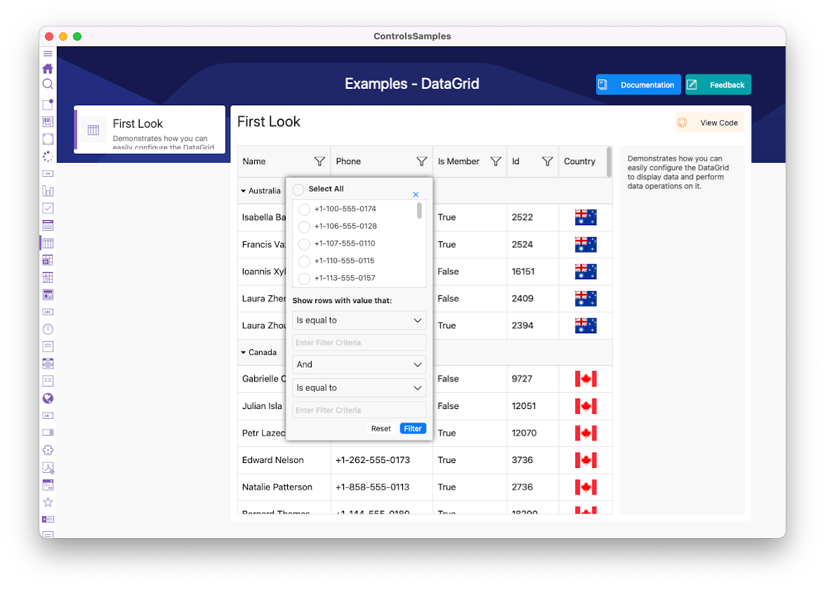 Telerik UI for .NET MAUI DataGrid Telerik UI for .NET MAUI DataGrid