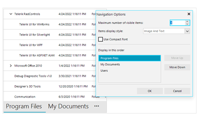 WinForms Office Navigation Bar Control