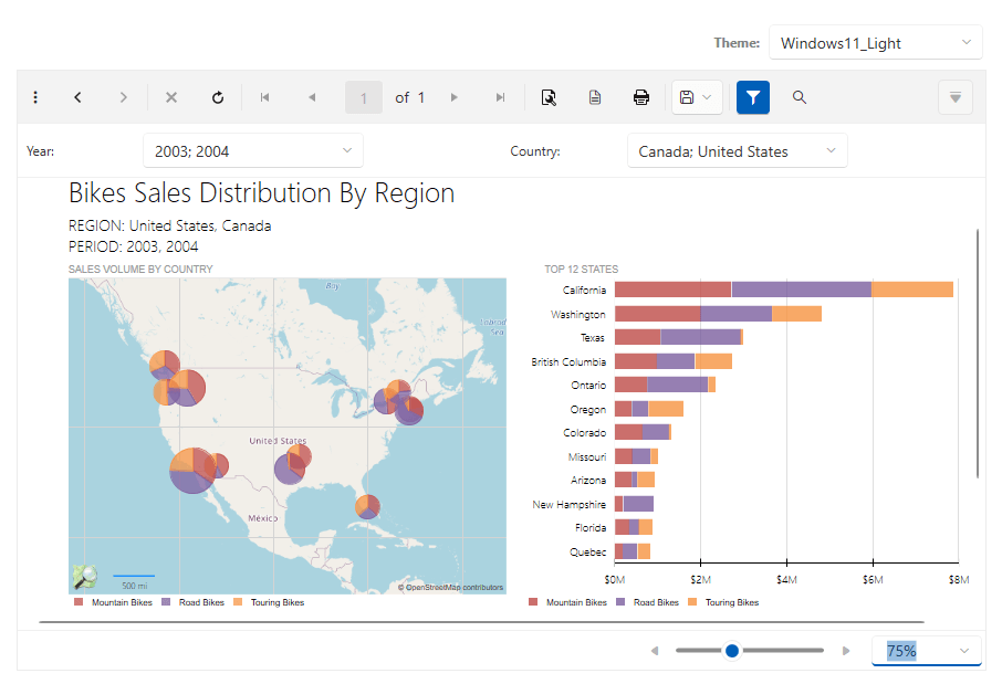 WPF Report Viewer Windows 11 Light theme WPF Report Viewer Windows 11 Light theme