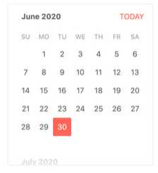 KendoReact Calendar with no fast navigation wheel KendoReact Calendar with no fast navigation wheel
