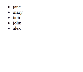 Mouseenter event color change Mouseenter event color change shows names changing to green when hovered