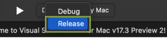 Release switch debug to release