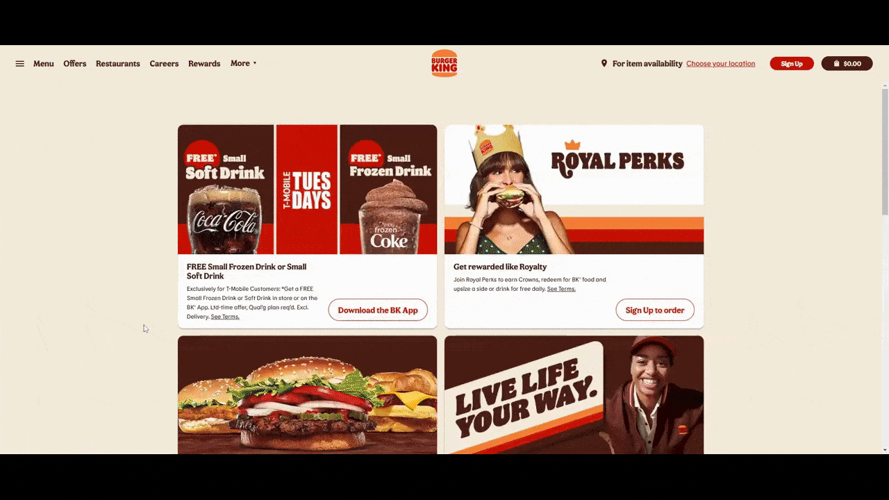 Burger King contact us form Burger King website visitors that click on one of the Contact Us links will encounter a chatbot-powered Customer Support form.