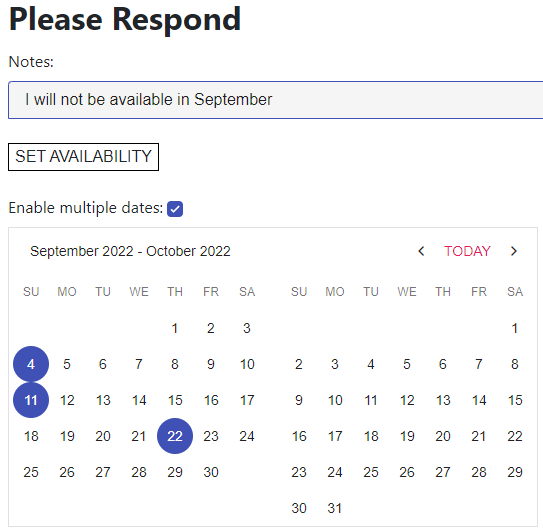 Material-07-React-Multiview-Page A visually identical page, the primary differences being that two months are shown side-by-side and there is no month list down the left side of the Calendar