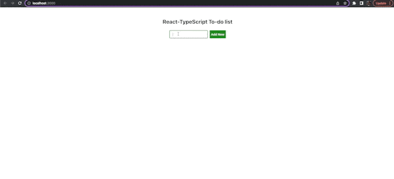 React TypeScript Todo app