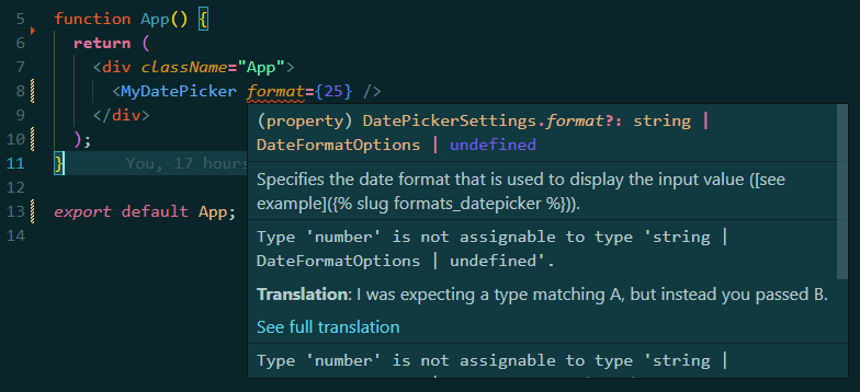 Wrong prop value type Wrong prop value type - type number is not assignable to type string