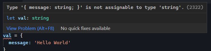 TypeScript - value is not assignable error TypeScript - value is not assignable error
