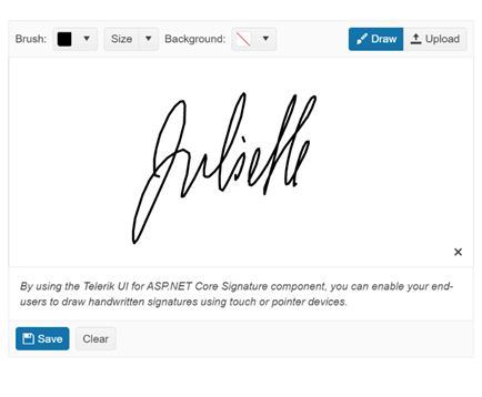 ASP.NET Signature component ASP.NET Signature component