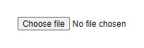 Default File Input Default File Input has a Choose file button, and currently reports that no file has been chosen