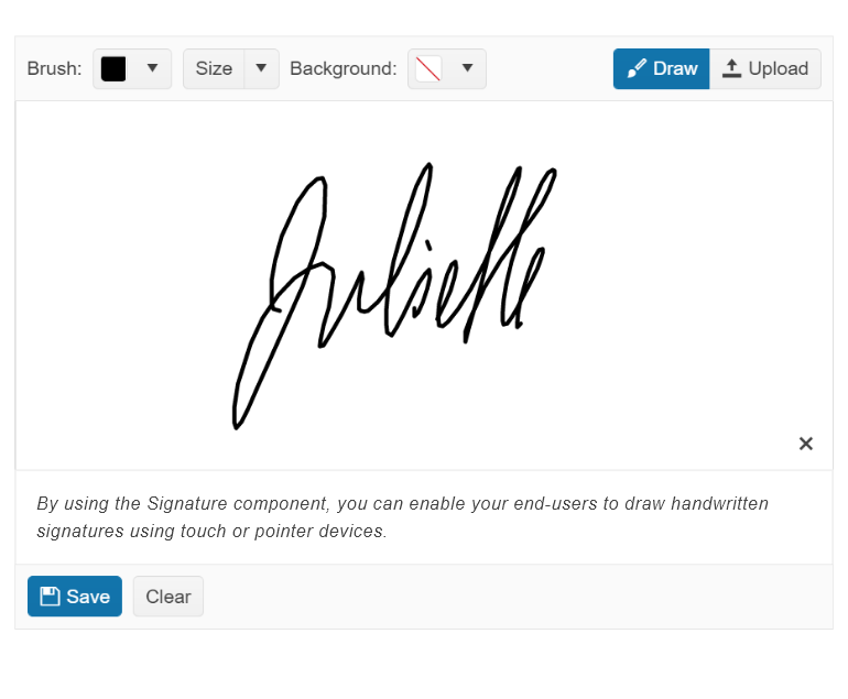 New Component: jQuery Signature New Component: jQuery Signature