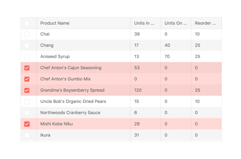 jQuery Grid: Fire onChange Event Only When Row Select and Deselect are Performed jQuery Grid: Fire onChange Event Only When Row Select and Deselect are Performed
