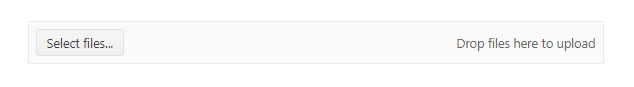 React-upload-dropzone-component React Upload component has button for Select files and the whole bar allows drop files here to upload