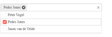Kendo UI for Angular Dropdown MultiList with Checkboxes A screenshot of the MultiSelectComboBox with the dropdown list open. There is a checkbox to the left of each item in the list.