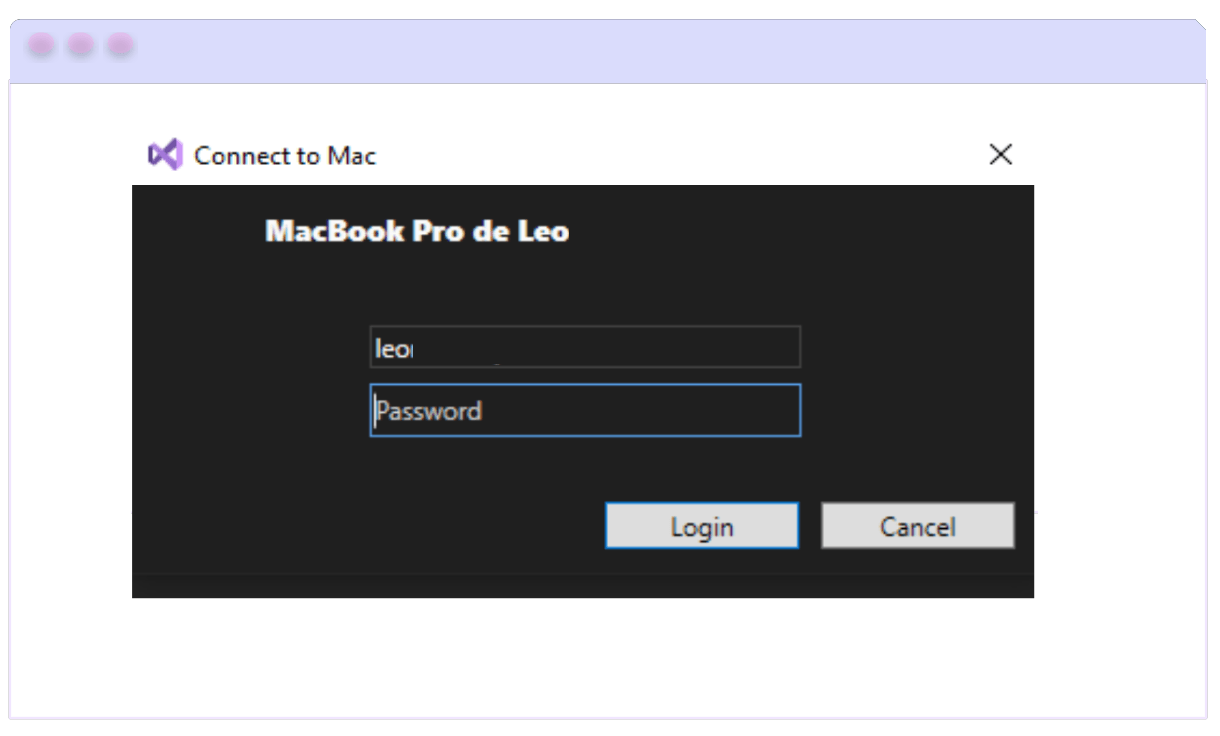 Connecting Mac Manually – Enter credentials Enter your credentials: username and password