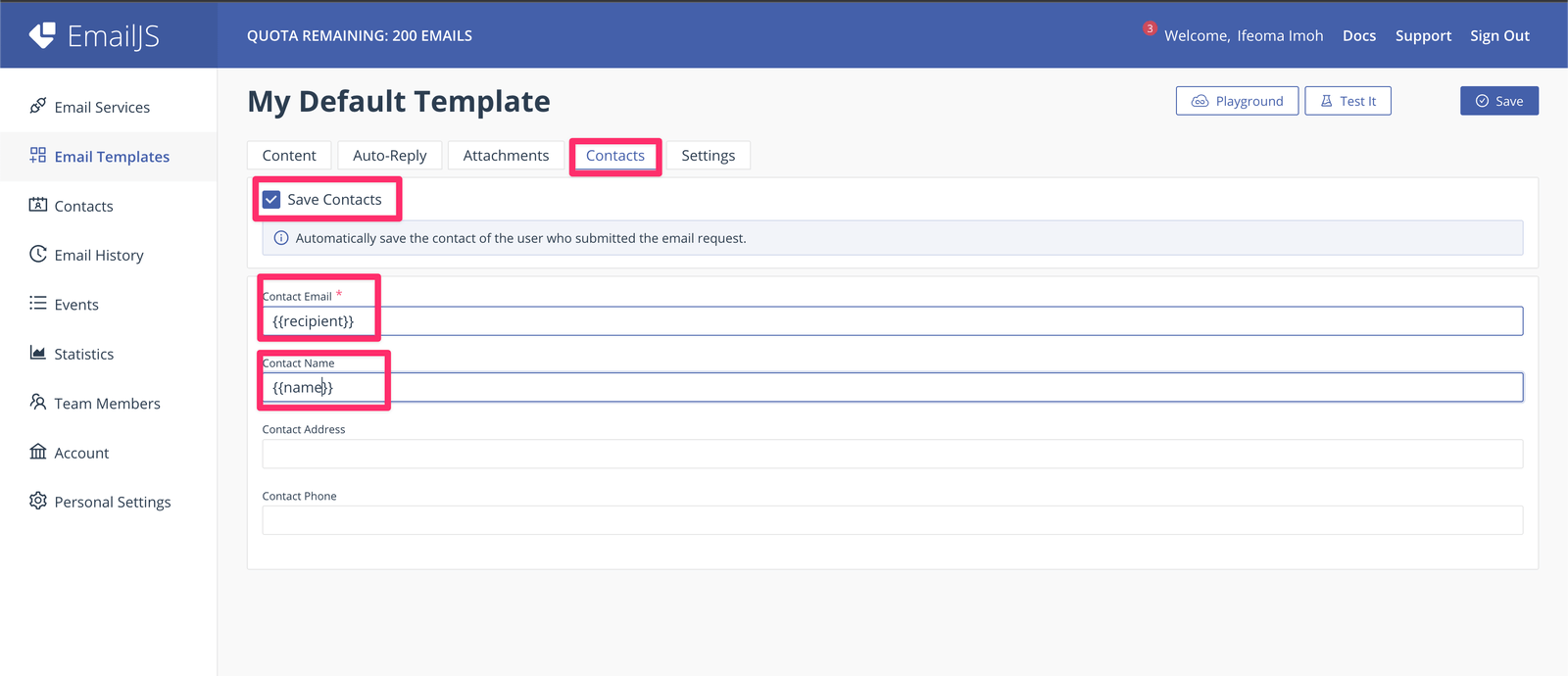 image showing how to save contact list Image showing how to save contact list
