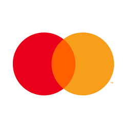 Mastercard logo The logo for Mastercard is an abstract mark. There are no words, only two circles — a red one on the left, an orange one on the right, and they come together like a Venn diagram.