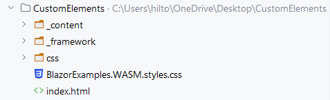 Files copied to new folder structure Directory showing