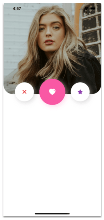 The main image and the three buttons are in place