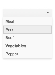 DropDownList  Grouping
