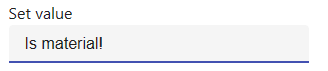Textbox is underlined in blue and has a light gray background