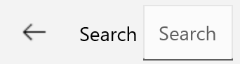space to type and click search