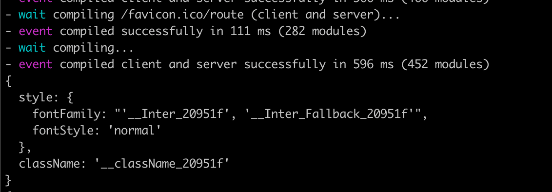 Next.js 13 font object Next.js 13 font object
