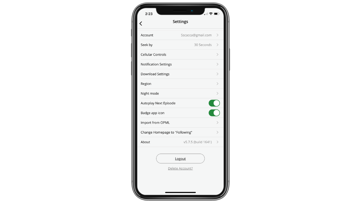 Podbean app settings Under Settings in the Podbean mobile app, users can enable or disable “Autoplay Next Episode”.