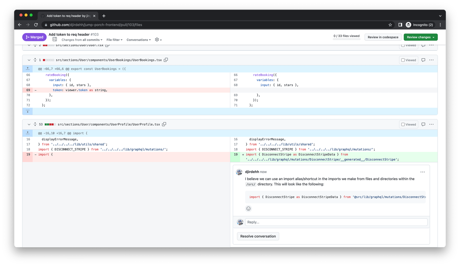 Comment: I believe we can use an pimport alis/shortcut in the imports we make from files and directories within the /src/ directory. This will look like...