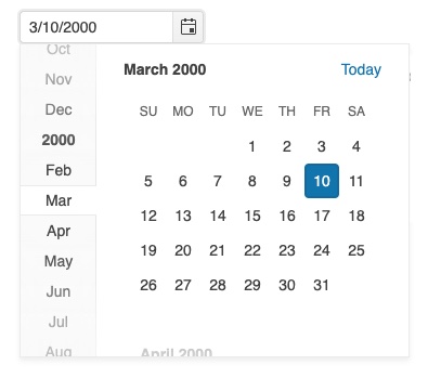 Kendo UI DatePicker