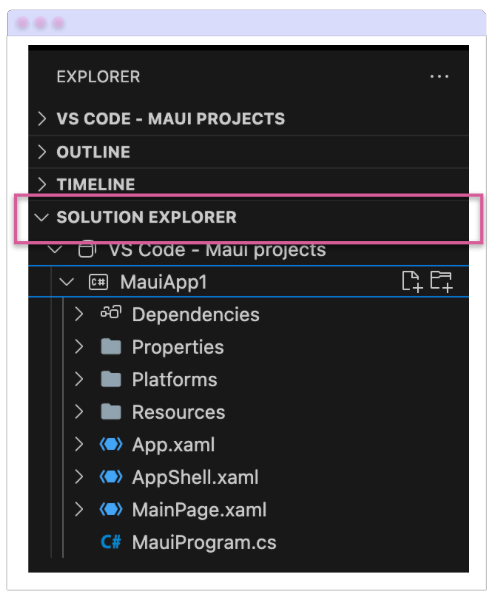 Solution Explorer