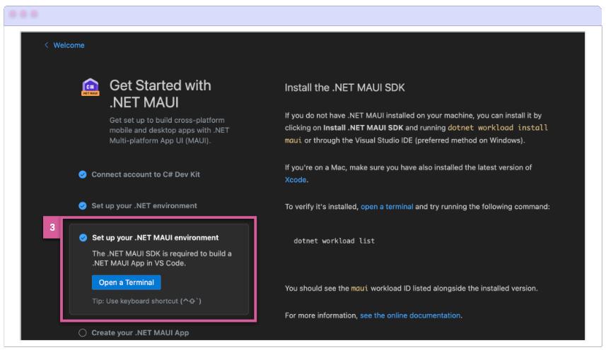 .NET MAUI Extension installation Set up your .NET MAUI environment