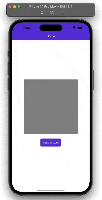 Media Picker Gif of the final MediaPicker