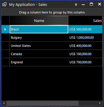 Night theme in the demo app The night theme, as shown in the demo app
