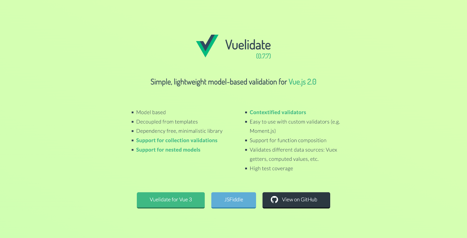 Vuelidate Features of Vuelidate