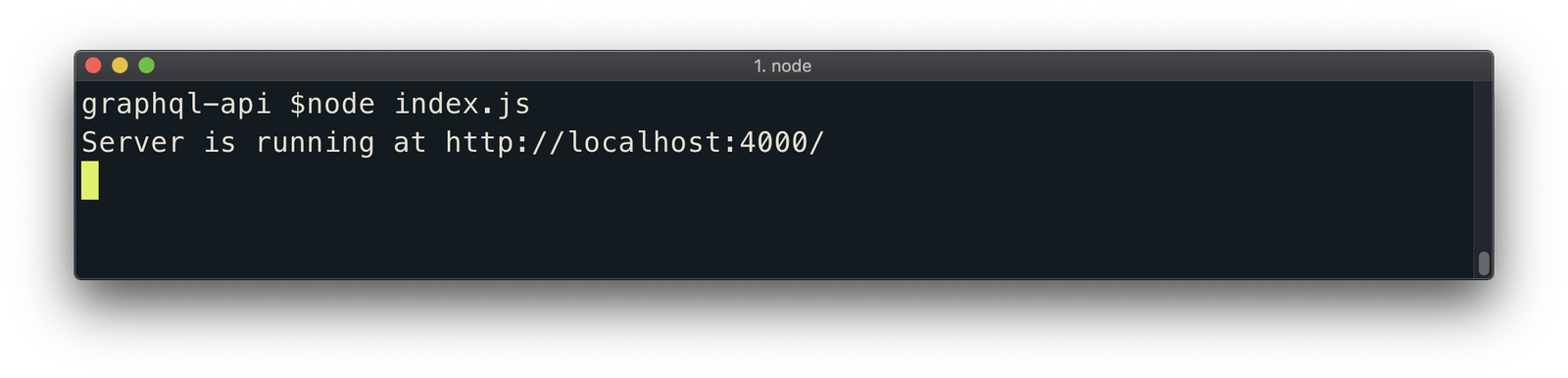 GraphQL API server is running