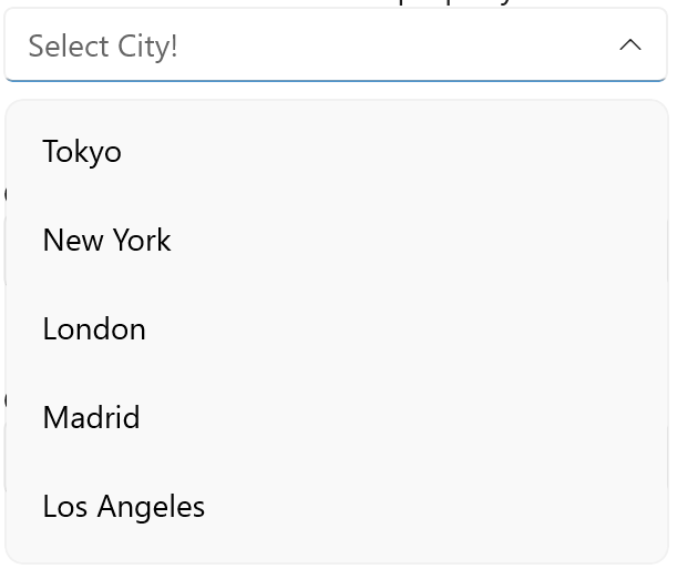 Select City! just opened.
