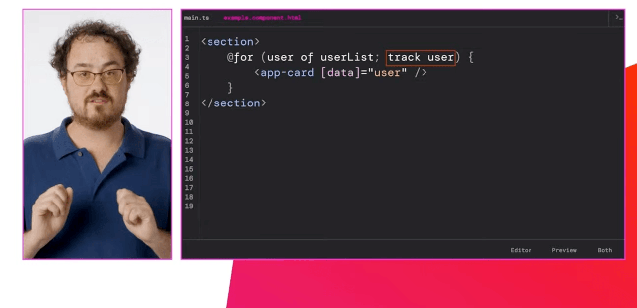 Track is mandatory but also helps developers have more performant control flow