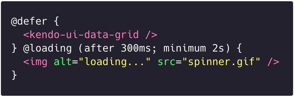 Defer loading