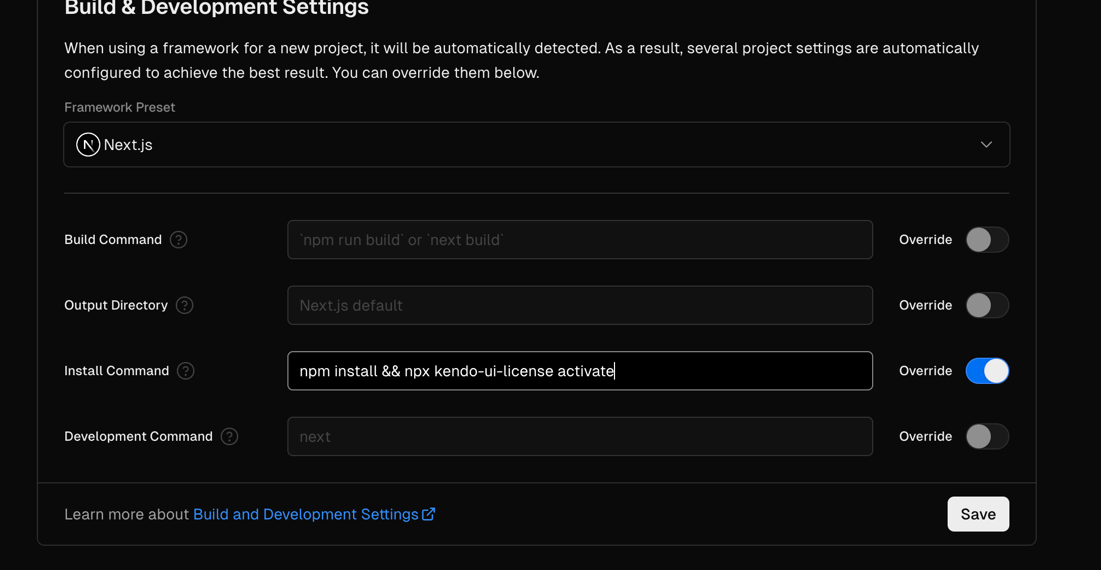 Install Command - npm install ...