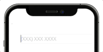 MaskedBehavior Result MaskedBehavior - User enters a phone number in a field, and the parentheses are placed automatically