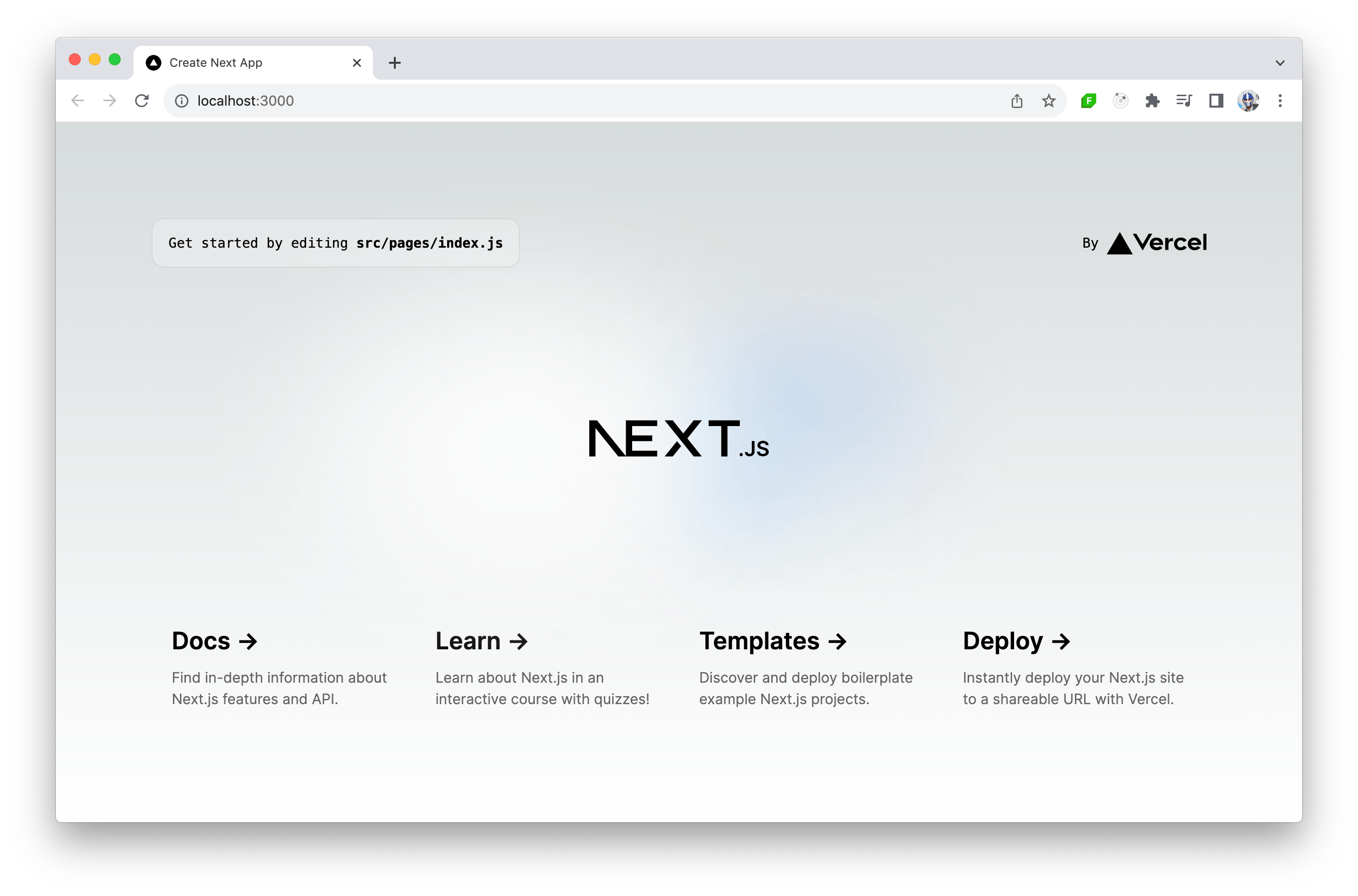 React Next.js app