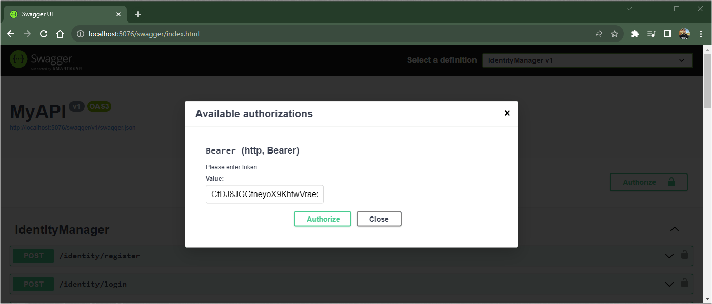 token authorization Token authorization