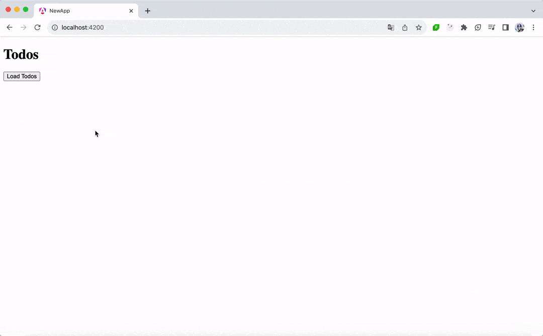 Users loads the list of todos, then clicks on Contribute code or a monetary donation to an open-source project, and that page is opened