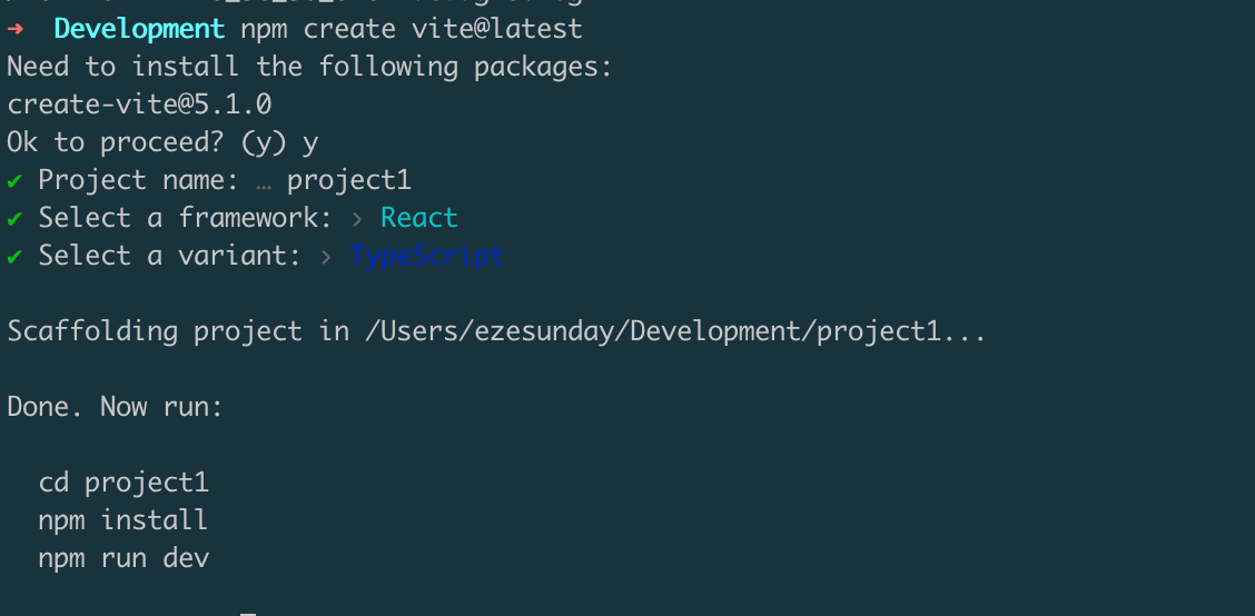 vite preconfigured