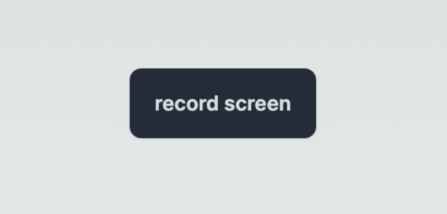 Screen recording button