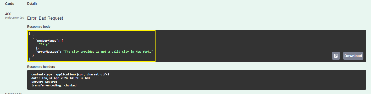 swagger custom validation Swagger custom validation